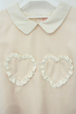 画像2: Rose Marie seoir / ハートモチーフワンピース  ピンク O-26-09-03-011-LO-OP-OW-OS (2)