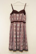 画像4: axes femme POETIQUE / アンティークカトラリーワンピース M ワイン O-26-09-03-090-AX-OP-OW-OS (4)