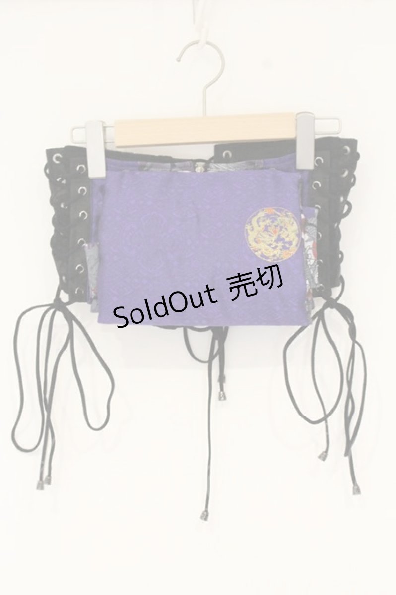画像1: Qutie Frash / 太鼓帯コルセット  パープル O-26-09-03-017-QU-TO-OW-OS (1)