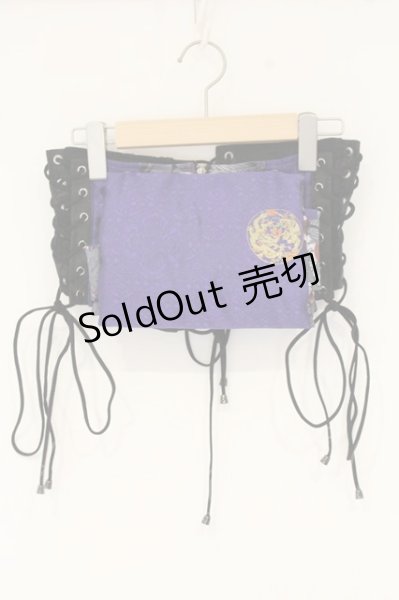 Qutie Frash / 太鼓帯コルセット パープル O-26-09-03-017-QU-TO-OW-OS