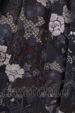 画像3: Qutie Frash / 和柄プリーツロンスカ  ブルー O-26-09-03-021-QU-SK-OW-OS (3)