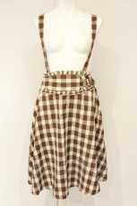画像1: axes femme POETIQUE / バックプリーツサス付スカート M ブラウン O-26-09-04-032-AX-SK-OW-OS (1)