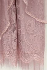 画像2: axes femme POETIQUE / レース×チュールイレヘムスカート M ピンク O-26-09-04-037-AX-SK-OW-OS (2)