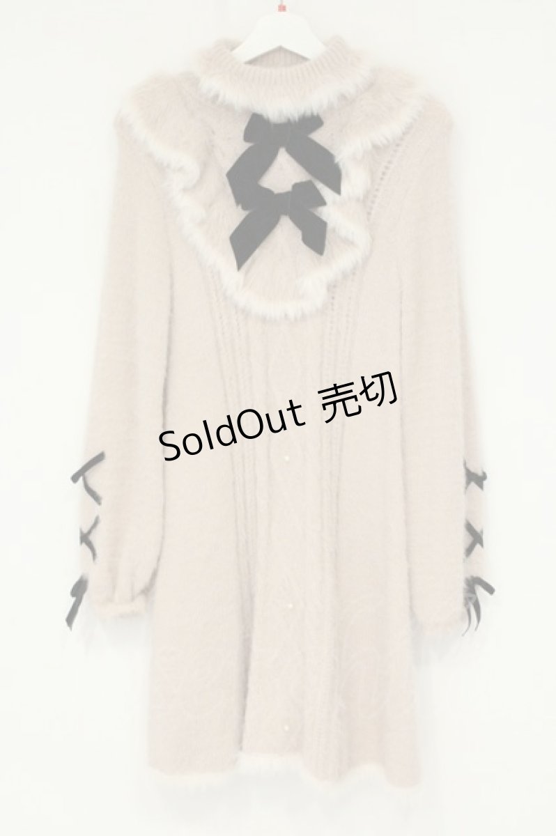 画像1: axes femme kawaii / フェザーニットワンピース M ピンク O-26-09-04-039-AX-OP-OW-OS (1)