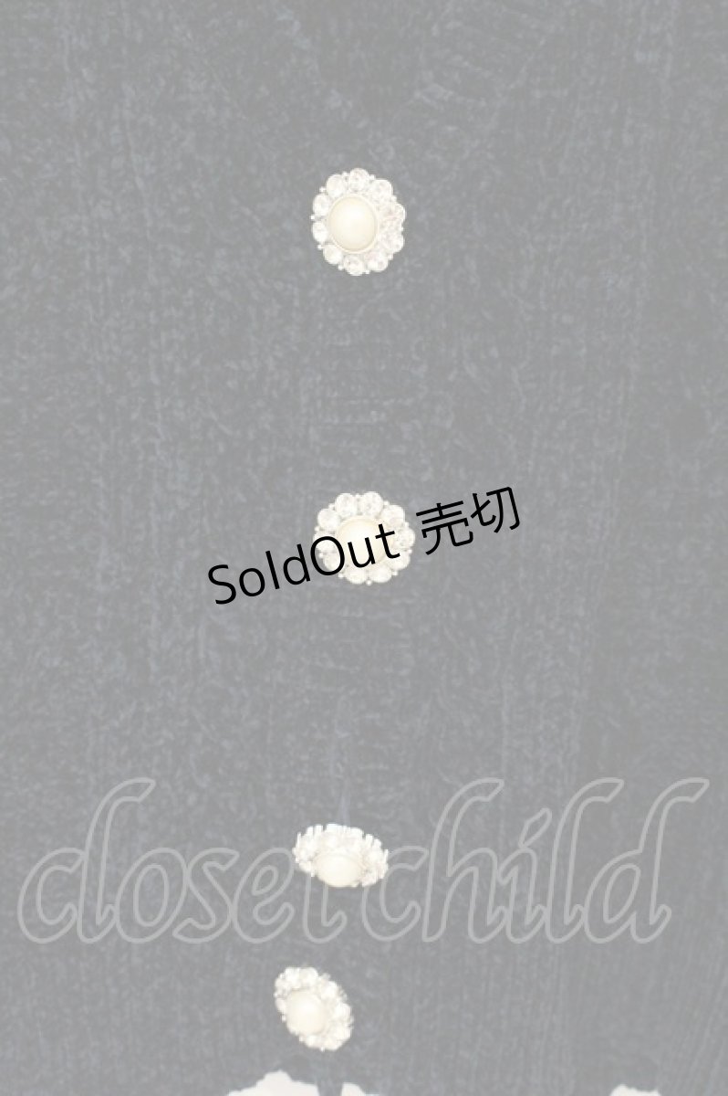 画像2: axes femme POETIQUE / ビジューボタンニットカーディガン M ネイビー O-26-09-04-040-AX-TO-OW-OS (2)