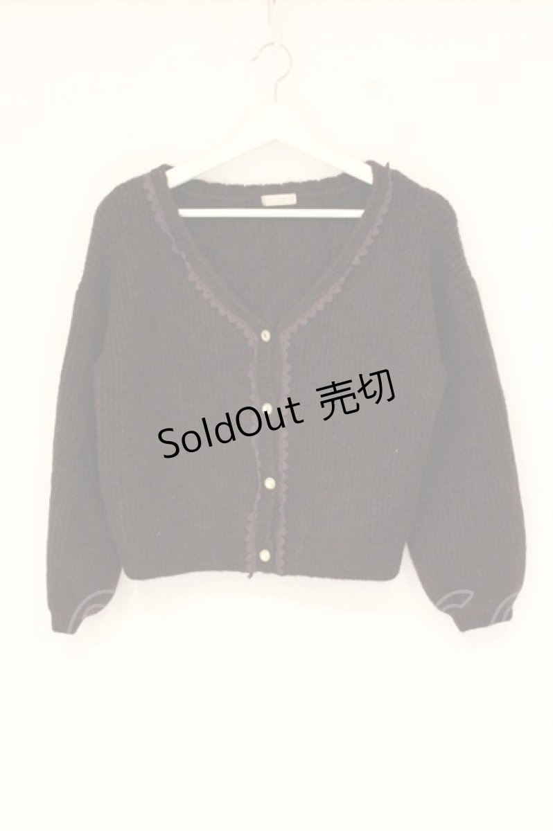 画像1: axes femme POETIQUE / モヘアニットカーデ M パープル系 O-26-09-04-042-AX-TO-OW-OS (1)