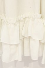 画像2: axes femme kawaii / ミディフリルペチスカート M シロ O-26-09-04-005-AX-SK-OW-OS (2)
