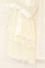画像3: axes femme kawaii / ラメストライプシフォンブラウス M キナリ O-26-09-04-047-AX-BL-OW-OS (3)