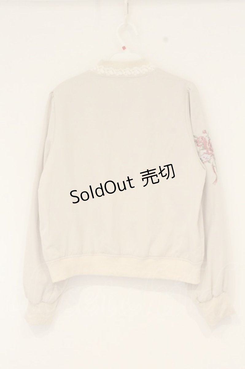 画像3: axes femme POETIQUE / ブーケ刺繍ブルゾン M キナリ O-26-09-04-051-AX-TO-OW-OS (3)
