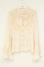 画像1: axes femme kawaii / ロココ姫袖ブラウス M キナリ O-26-09-04-053-AX-BL-OW-OS (1)