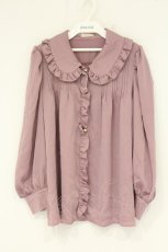 画像1: axes femme POETIQUE / フリル襟ブラウス M ピンク O-26-09-04-056-AX-BL-OW-OS (1)