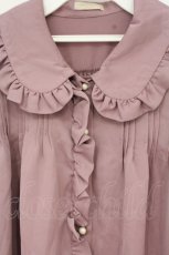画像2: axes femme POETIQUE / フリル襟ブラウス M ピンク O-26-09-04-056-AX-BL-OW-OS (2)