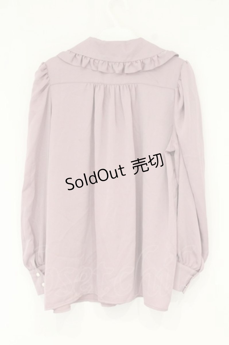 画像3: axes femme POETIQUE / フリル襟ブラウス M ピンク O-26-09-04-056-AX-BL-OW-OS (3)