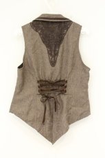 画像3: axes femme POETIQUE / バックレースデザインベスト M ブラウン O-26-09-04-057-AX-TO-OW-OS (3)