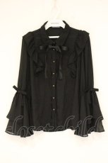 画像1: axes femme kawaii / 姫袖ブラウス M クロ O-26-09-04-061-AX-BL-OW-OS (1)