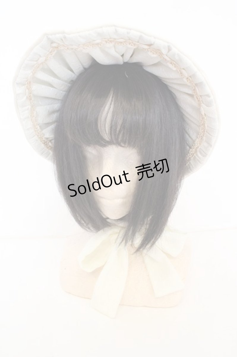 画像1: Mary Magdalene / ヴィクトリアンドールボンネット  キナリ O-26-09-04-1005-CL-AC-OW-OS (1)