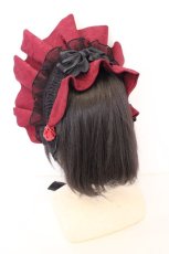 画像3: Hoshibako Works / Rozen Maiden x HoshibakoWorks　真紅ボンネット  ジャガード・ボルドー O-26-09-04-1007-LO-AC-OW-OS (3)