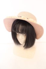 画像1: axes femme / 巻きバラレースカンカン帽 57cm ピンク O-26-09-04-1009-AX-AC-IG-OS (1)