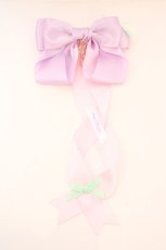 画像1: LOTUS ribbon / ポニーテールリボンバレッタ  ラベンダー×ピンク うさぎ O-26-09-04-1015-LO-AC-IG-OS (1)