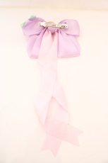 画像3: LOTUS ribbon / ポニーテールリボンバレッタ  ラベンダー×ピンク うさぎ O-26-09-04-1015-LO-AC-IG-OS (3)
