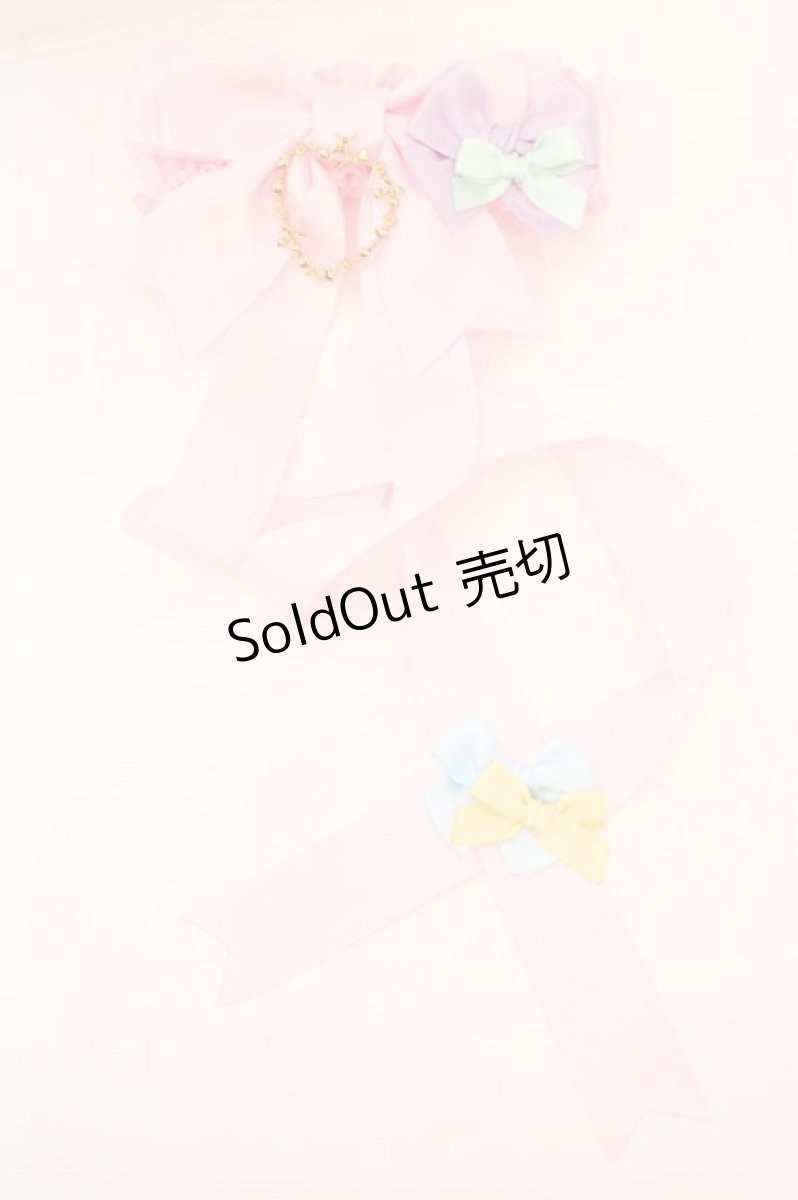 画像1: LOTUS ribbon / リボン ガーターリング  ピンク O-26-09-04-1018-LO-AC-IG-OS (1)