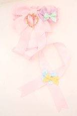 画像1: LOTUS ribbon / リボン ガーターリング  ピンク O-26-09-04-1018-LO-AC-IG-OS (1)