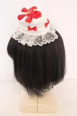 画像3: CHELSEA / ハートケーキミニハット  シロ×アカ O-26-09-04-1002-LO-AC-IG-OS (3)