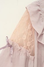 画像2: axes femme POETIQUE / 肩レースデザインブラウス M ピンク O-26-09-04-062-AX-BL-OW-OS (2)