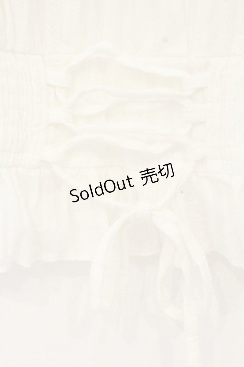 画像2: axes femme POETIQUE / シャーリングトップス M シロ O-26-09-04-063-AX-TO-OW-OS (2)