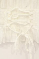 画像2: axes femme POETIQUE / シャーリングトップス M シロ O-26-09-04-063-AX-TO-OW-OS (2)