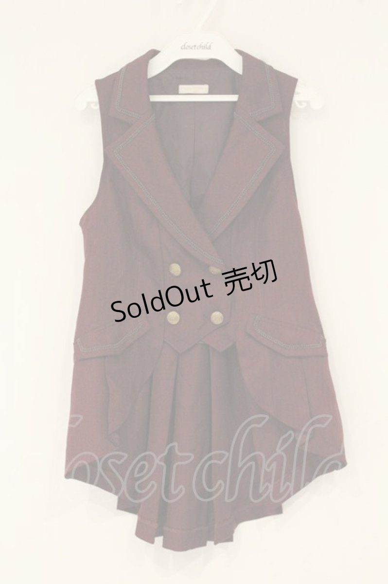 画像1: axes femme POETIQUE / フィッシュテールベスト M ワイン O-26-09-04-067-AX-TO-OW-OS (1)