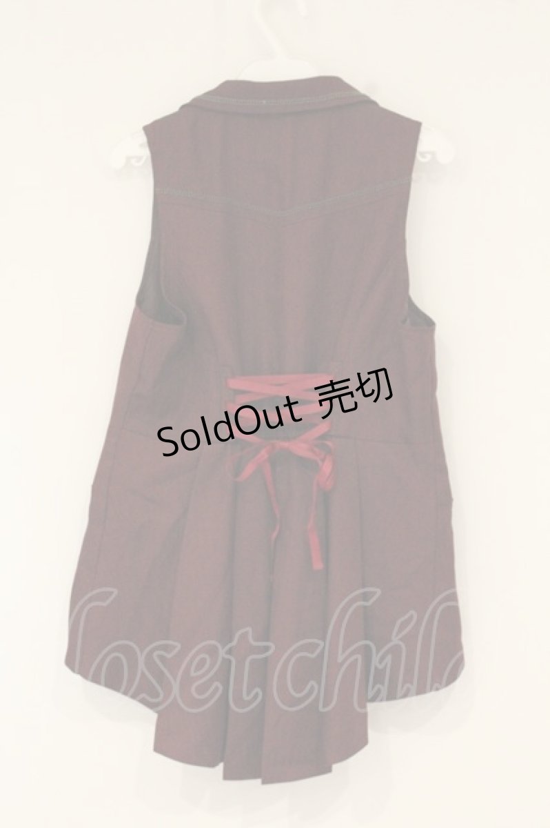 画像3: axes femme POETIQUE / フィッシュテールベスト M ワイン O-26-09-04-067-AX-TO-OW-OS (3)