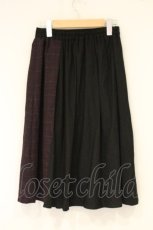 画像3: axes femme POETIQUE / 柄切り替えスカート M クロ×パープル O-26-09-04-070-AX-SK-OW-OS (3)