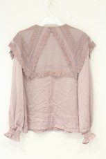 画像3: axes femme POETIQUE / レースセーラー襟ブラウス M ピンク O-26-09-04-071-AX-BL-OW-OS (3)