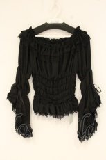 画像1: Vallee lys / Blossom Breeze Blouse　ブラウス  ブラック O-26-09-04-080-GO-BL-OW-OS (1)