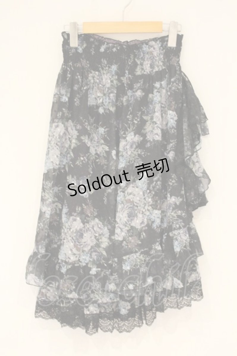 画像1: axes femme / 花柄マルチWAYスカート F クロ O-26-09-04-081-AX-SK-OW-ZT0908E (1)