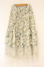 画像3: axes femme / フルールPTティアードスカート F キナリ O-26-09-04-083-AX-SK-OW-OS (3)