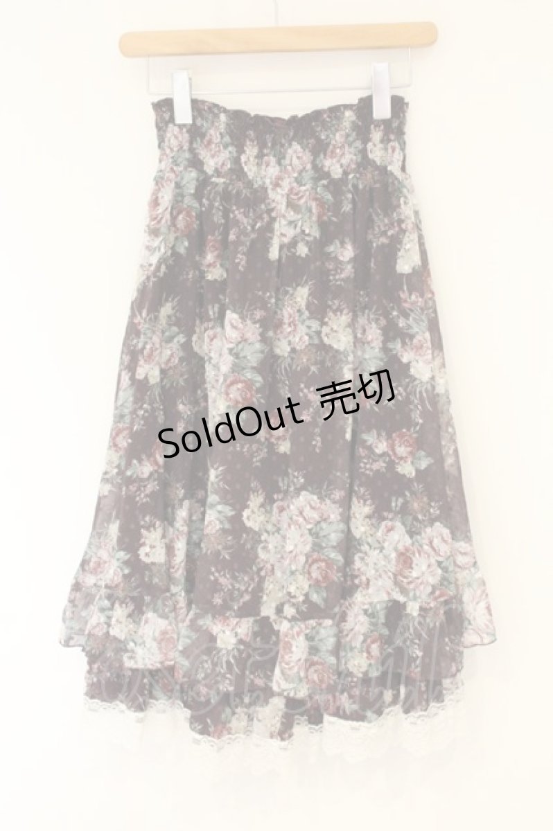 画像4: axes femme / 花柄マルチWAYスカート F ワイン O-26-09-04-084-AX-SK-OW-OS (4)