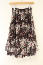 画像4: axes femme / 花柄マルチWAYスカート F ワイン O-26-09-04-084-AX-SK-OW-OS (4)