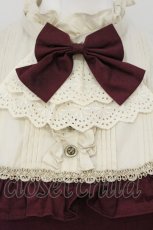 画像2: Victorian maiden / Jewelryクラシカルドールハーフスリーブロングドレス  ワイン O-26-09-04-096-CL-OP-IG-OS (2)