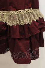 画像3: Victorian maiden / Jewelryクラシカルドールハーフスリーブロングドレス  ワイン O-26-09-04-096-CL-OP-IG-OS (3)