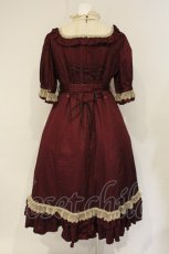 画像5: Victorian maiden / Jewelryクラシカルドールハーフスリーブロングドレス  ワイン O-26-09-04-096-CL-OP-IG-OS (5)