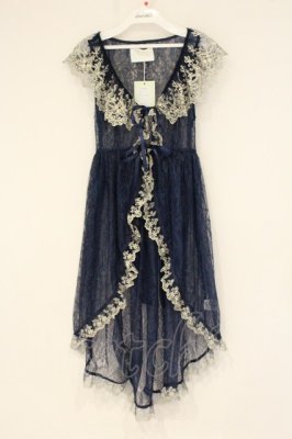 Preview of Fishtail Lace Gilet  ネイビー