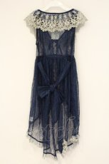画像4: Vallee lys / Fishtail Lace Gilet  ネイビー O-26-09-04-097-GO-TO-IG-OS (4)