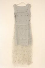 画像3: axes femme POETIQUE / ローズ刺繍チュールワンピース M グリーン O-26-09-04-011-AX-OP-OW-OS (3)