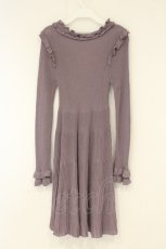 画像3: axes femme POETIQUE / ラメニットフレアワンピース M ラベンダー O-26-09-04-015-AX-OP-OW-OS (3)