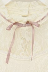 画像2: axes femme POETIQUE / レースチェック柄ワンピース M ピンク O-26-09-04-017-AX-OP-OW-OS (2)