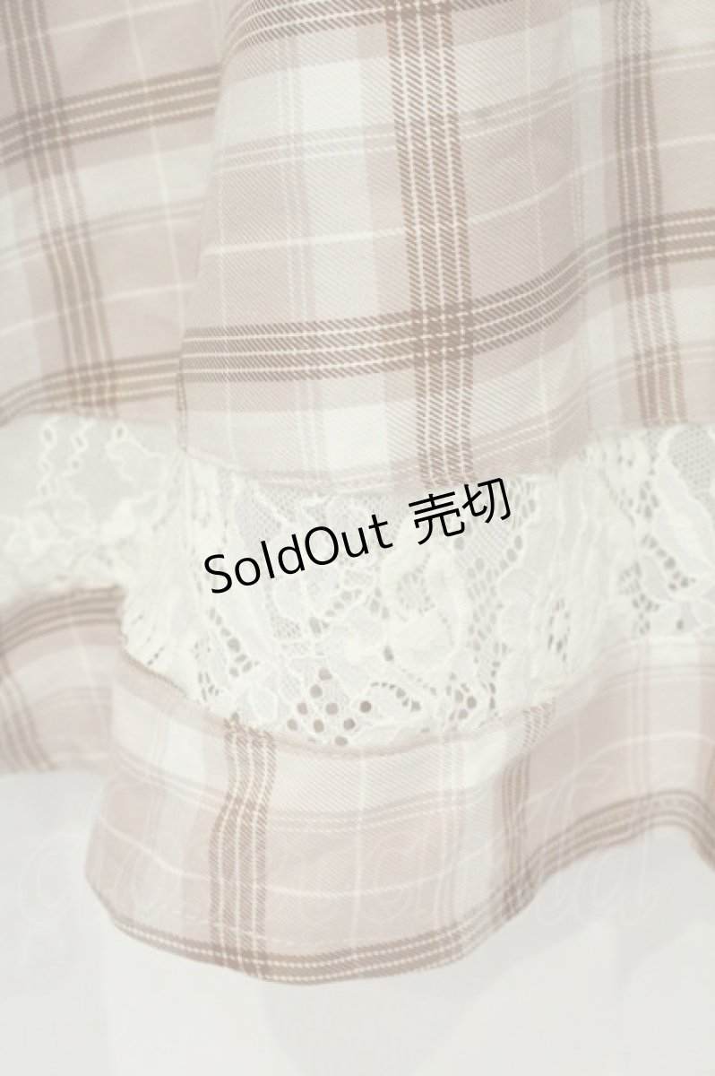 画像3: axes femme POETIQUE / レースチェック柄ワンピース M ピンク O-26-09-04-017-AX-OP-OW-OS (3)