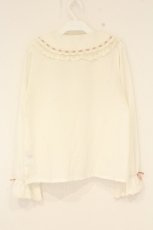画像3: axes femme kawaii / はしごレースブラウス M シロ O-26-09-04-021-AX-BL-OW-OS (3)