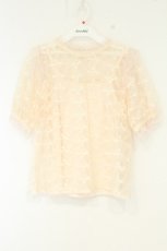 画像1: axes femme POETIQUE / お花チュールプルオーバー M ピンク O-26-09-04-023-AX-TO-OW-OS (1)